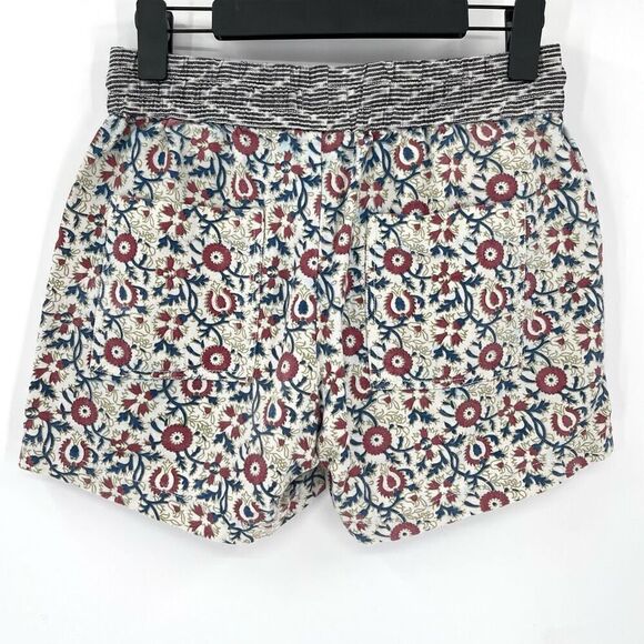 Dylan Edan Shorts Elastic Waist Drawstring 100% Cotton Women XS White Blue Mauve - Picture 2 of 5